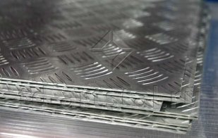 Лист алюминиевый рифленый 3,5х1000х3400 мм квинтет в Екатеринбурге